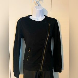 Banana Republic women’s black side zip jacket size XSMALL
